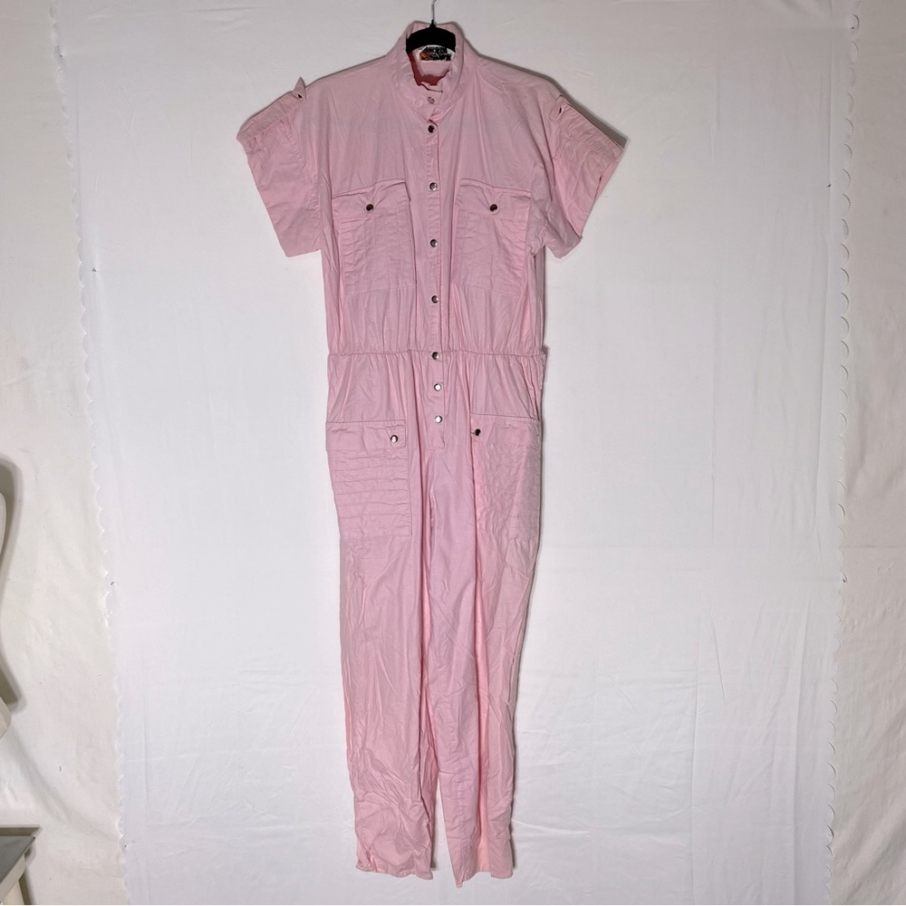 Vintage California Sportgems Short Sleeve Snap Front Jumpsuit M